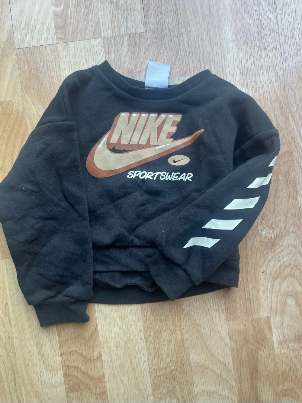 NWT Nike 3t Brown & Black Logo Two-Piece Set